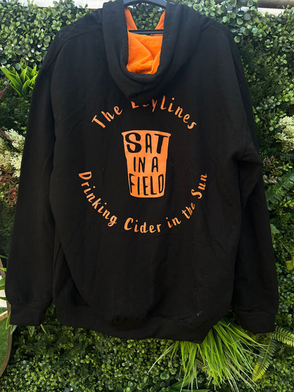Sat In a Field Zipped Hoodie